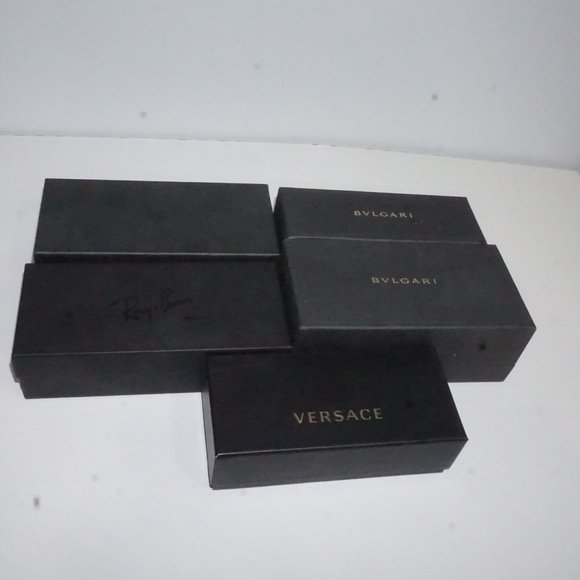 Lot Of 5 Designer gift box's of sunglasses, Bulgari, Vercase, Persol, Rayban - Picture 2 of 3